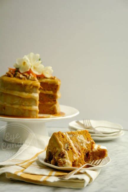 Healthy Carrot Cake With Cashew Icing And Maple Caramel