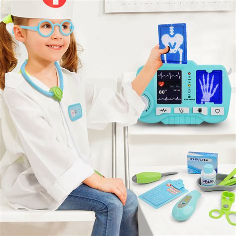 Durable Kids 31pcs Medical Kit Pretend Play Set Doctor Nurse Role Play