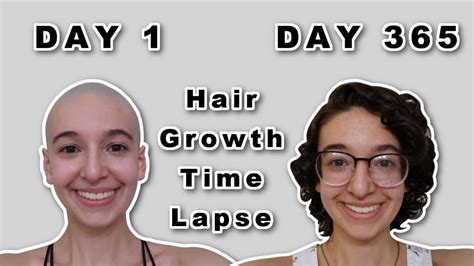 One Year Hair Growth Time Lapse Photo A Day Growing Out A Shaved