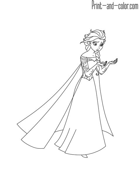 You can print and color pictures of the princesses sisters elsa and anna, kristoff, sven, olaf and other movie. Frozen coloring pages | Print and Color.com