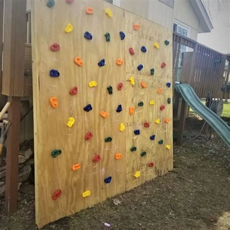 Build An Outdoor Climbing Wall In One Afternoon Rock Climbing Wall