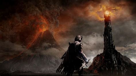 Hd Wallpaper Deviantart Lava Mordor Mountain Shadow Of Mordor The