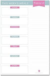Bloom Daily Planners Weekly Meal Planning Pad With Magnets Tear Off