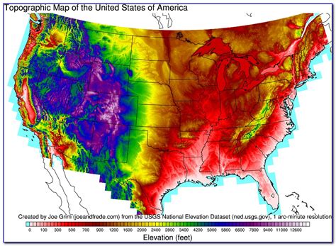 Topographic Map Of Usa Labeled Maps Resume Examples Jxdnbnxdn6