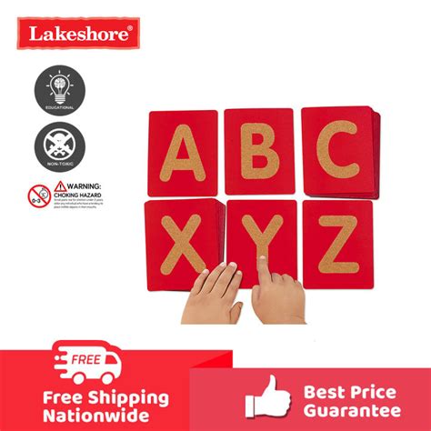 Lakeshore Ee258 Uppercase Tactile Letters Lazada Ph