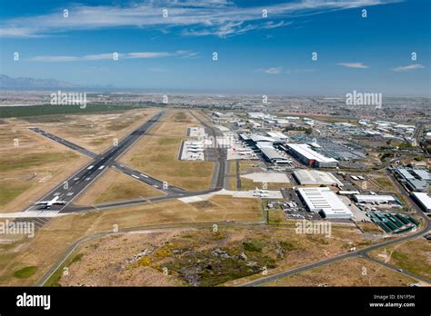 Aerial View Of Cape Town International Airport South Africa Stock