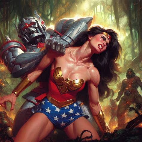Wonder Woman Defeated By A Robot Warrior By Amazingamazon1995 On Deviantart