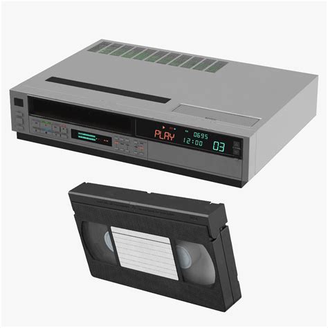 Vcr Player Vhs Cassette 3d Model Turbosquid 1176928