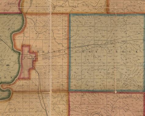 Vigo County Indiana 1858 Old Wall Map Reprint With Homeowner Etsy