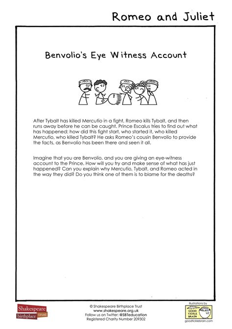 Benvolios Eye Witness Account