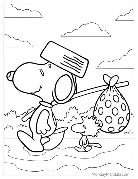 32 Peanuts And Snoopy Coloring Pages Free Pdf Printables Coloring Library