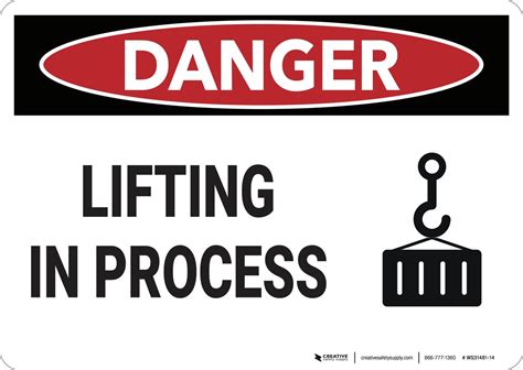 Danger Lifting Operations In Progress Sign Ubicaciondepersonascdmx