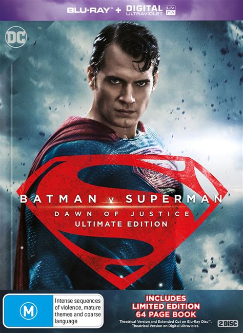 Buy Batman V Superman Dawn Of Justice Limited Edition Digibook Blu Ray Online Sanity