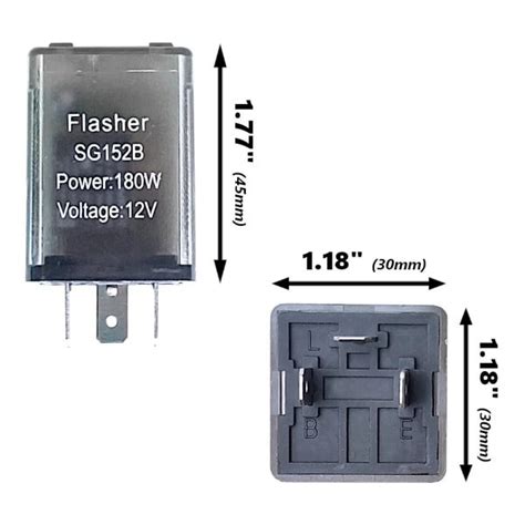 Automotive Switches Relays 12 V 3 Pin Flasher Relay For LED Indicator