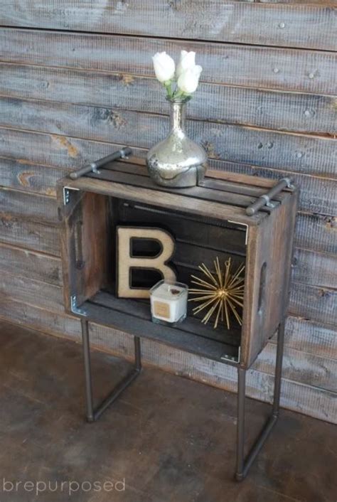 16 Crafty Home Projects With Crates Homelysmart Diy Industrial