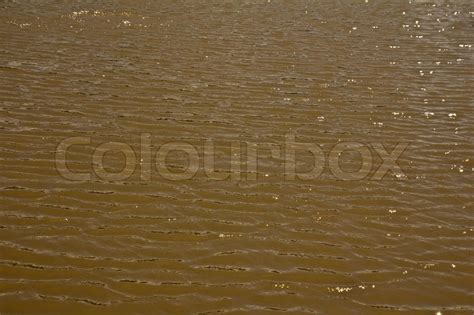 Brown Water In The Background Stock Image Colourbox