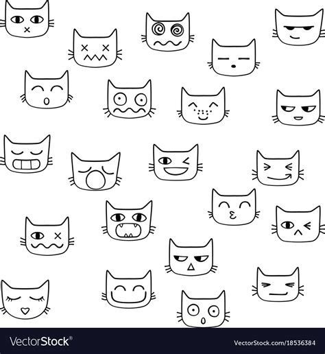 Cute Cat Outline Images Cats Blog