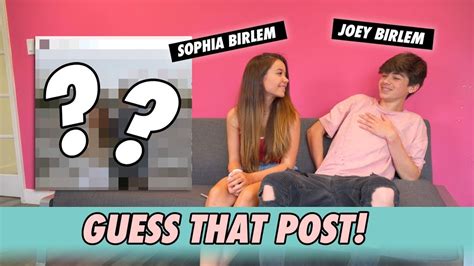 Joey Birlem Vs Sophia Birlem Guess That Post Youtube