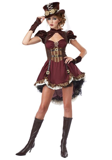 Adult Steampunk Lady Costume Ebay スチームパンク 服 スチームパンク衣装 海賊衣装
