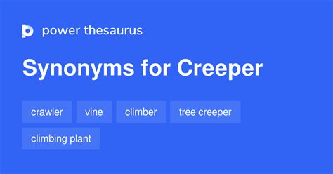 Creeper Synonyms 322 Words And Phrases For Creeper