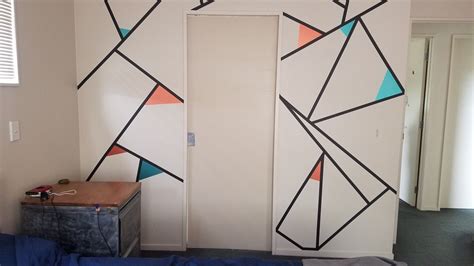 Washi Tape And Removable Vinyl In 2020 Bedroom Wall Designs Wall