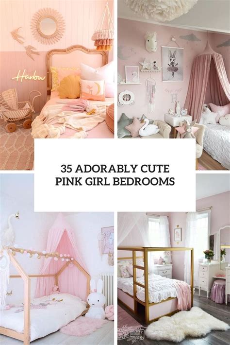 35 Adorably Cute Pink Girl Bedrooms Digsdigs