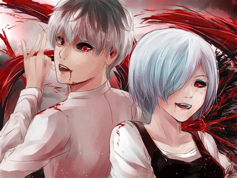 He is later transplanted with one of rize's organs after his. Kaneki x Touka by Riief on DeviantArt