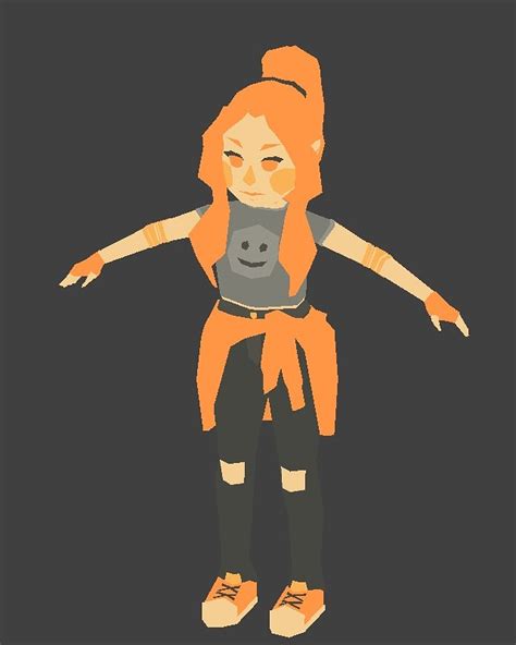 My First Render Of A Person In Blender Rlowpoly