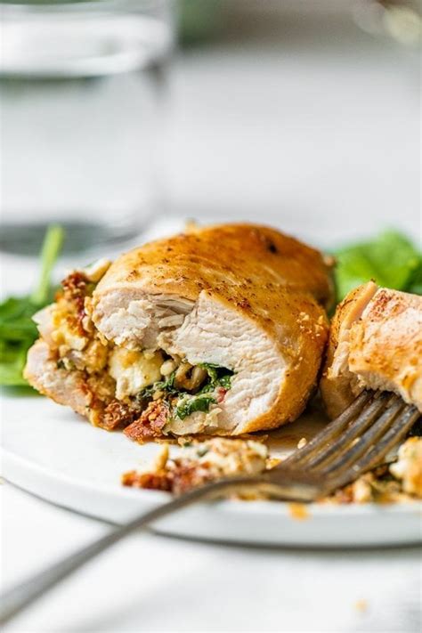 Spinach Stuffed Chicken Breasts With Tomato And Feta Recipe Chronicle