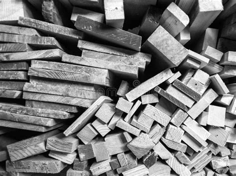 Wood Timber Construction Material For Background And Texture Stock