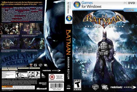 Pc Games Cd Cover Batman Arkham Asylum