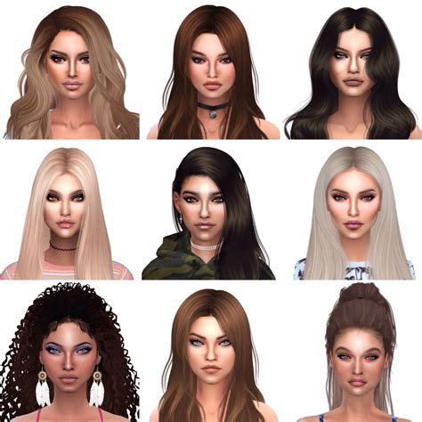The Sims 4 Create A Sim Cas Celebrities Adriana Lima Model Gigi Hadid