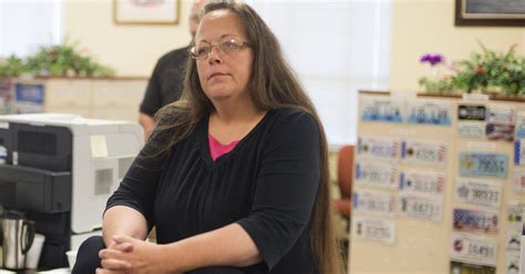 what is your reaction to the kentucky county clerk who refuses to issue same sex marriage