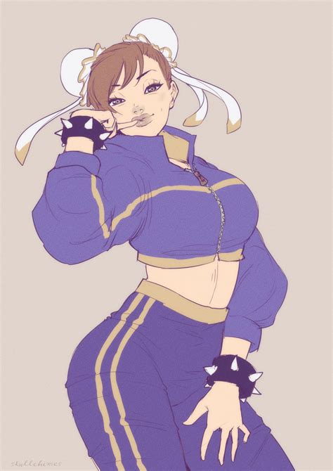 Skullchimes Chun Li Capcom Street Fighter Absurdres Highres 1girl Bracelet Breasts