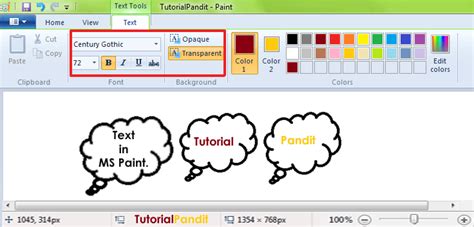 Ms Paint Text Tool Text Tool In Computer Text Tool Drawing