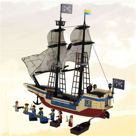 Enlighten Pirate Ship Building Block Set Construction Brick Toys