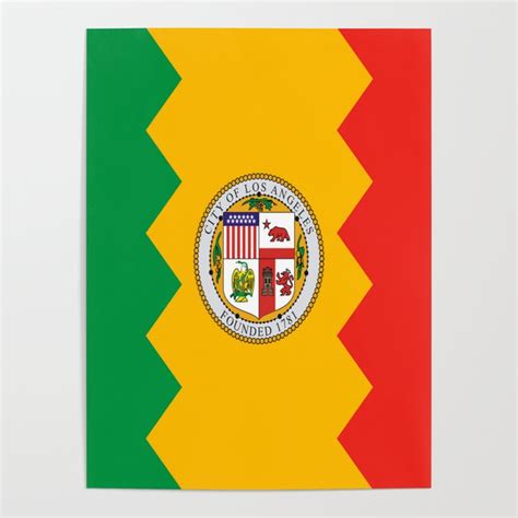 American Cities Flag Of Los Angeles Poster By Oldking Society6