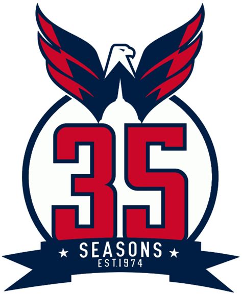 Washington Capitals Anniversary Logo - National Hockey League (NHL