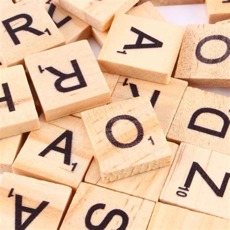 Zeit für ein komplettes handlettering alphabet! Lettre Scrabble en Bois Puzzle Alphabet Lot de 100 pcs ...