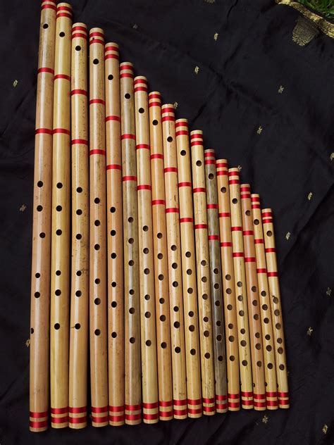 New Bansuri Set Indian Bamboo Flute Set Bansuri World