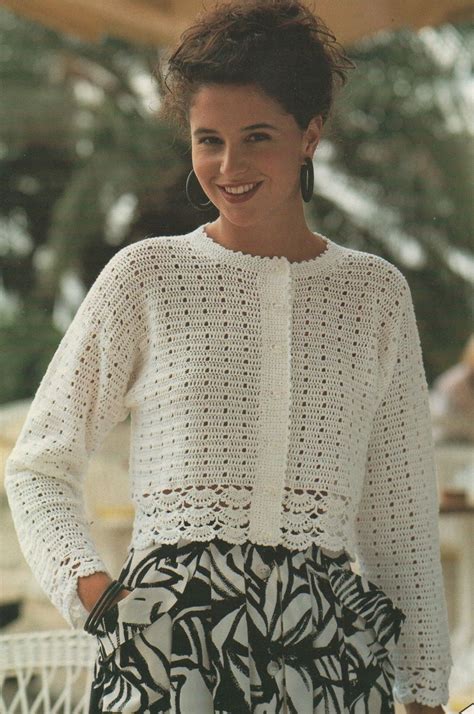 Knitting a scardigan is one of the pinnacles of the hobby, and it's one that stops some new. Womens Cardigan Crochet Pattern PDF Ladies 30 - 40 inch ...