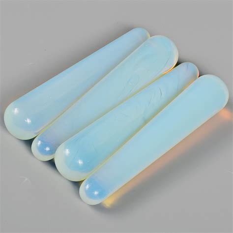 Natural Curved Oplite Crystal Health Energy Massage Stick Artificial