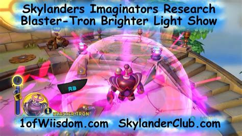 Skylanders Imaginators Research Blaster Tron Brighter Light Show