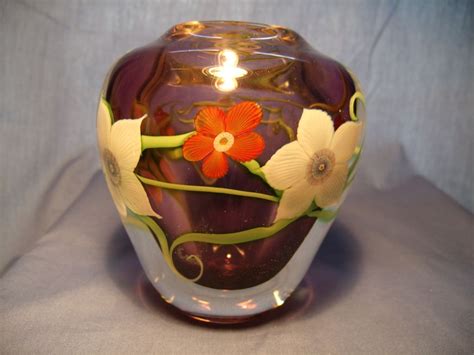 Orient And Flume Paperweight Vase From Glassalley On Ruby Lane