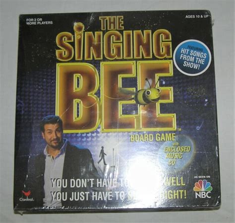 The Singing Bee Board Game Wmusic Cd Brand New Sealed As Seen On Tv
