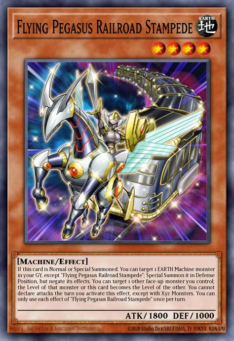 Flying Pegasus Railroad Stampede Yu Gi Oh Card Database Ygoprodeck