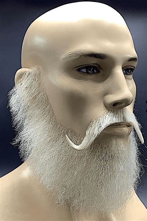 Santa Beard Set Short Wide Wingtip Style Santa Beards And Mustache Sets