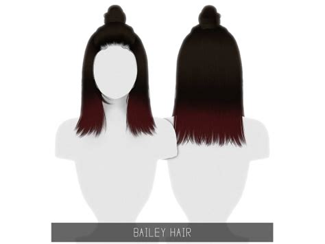 Bailey Hair The Sims 4 Download Simsdomination Sims 4 Sims Hair