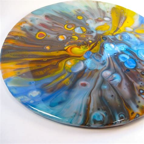 Large Fused Glass Pot Melt Serving Tray 10 Inches Glass Art Products Fused Glass Plates