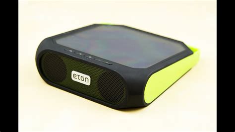 Eton Rugged Rukus Rechargeable And Solar Powered Bluetooth Sound System